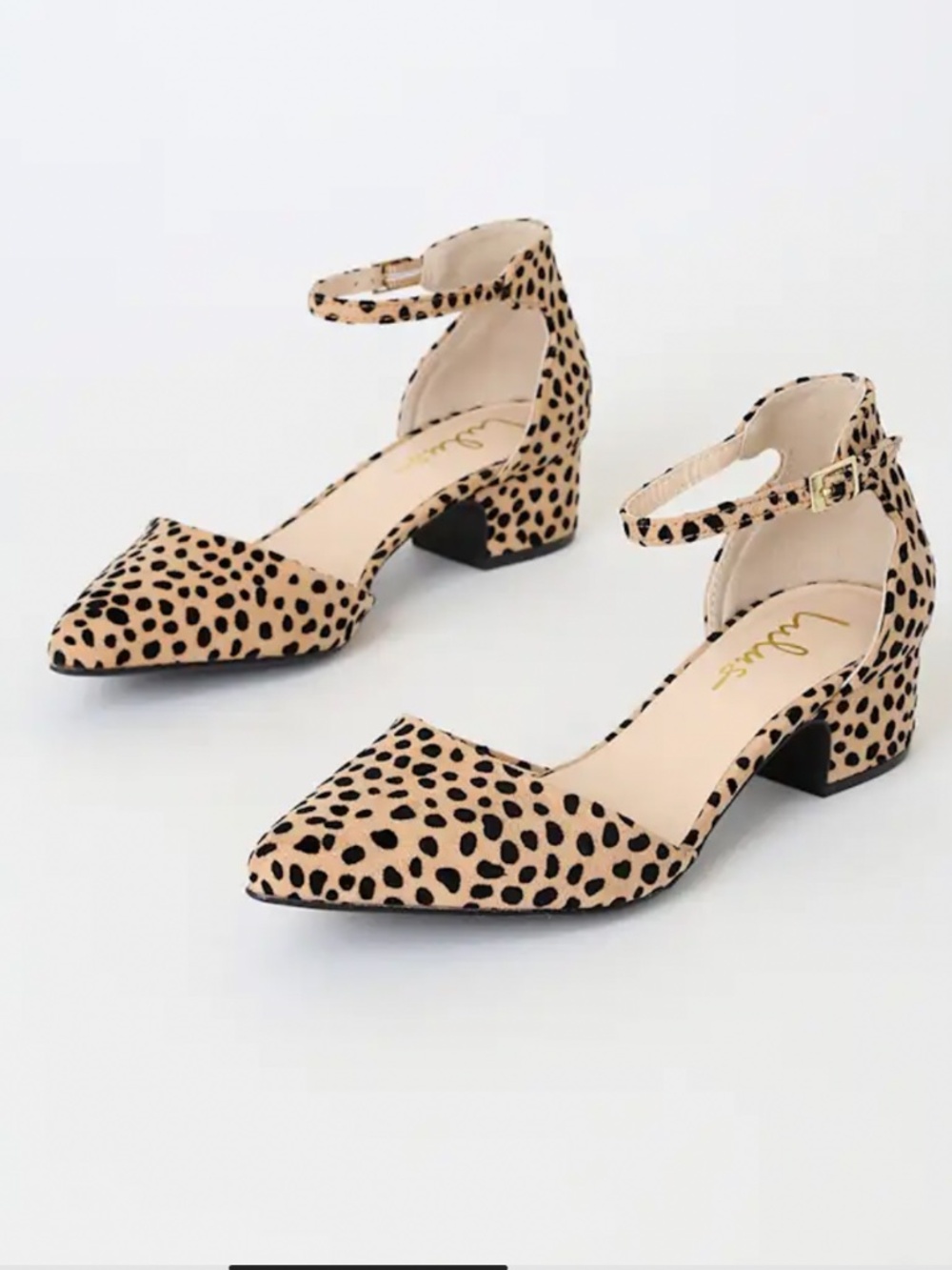 Lulus Lucinda Baby Cheetah Print Suede Pumps - Picture 1 of 8